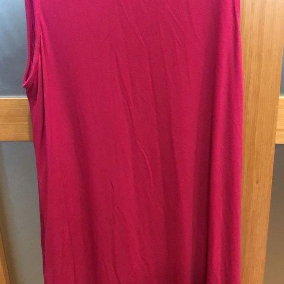 Time & Tru Sleeveless Pink Dress,POCKETS, SZ M,*stitches show - Picture 4 of 15